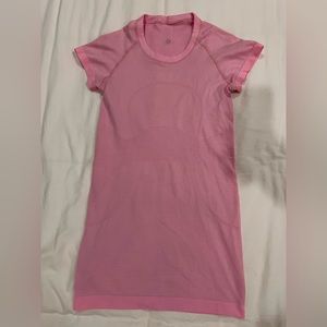 Lululemon light pink swiftly shirt